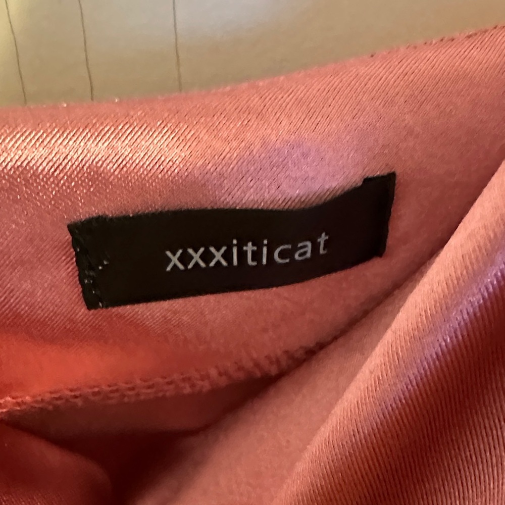 xxxiticat elegant Pink Satin-like Slip Dress - Picture 2 of 6